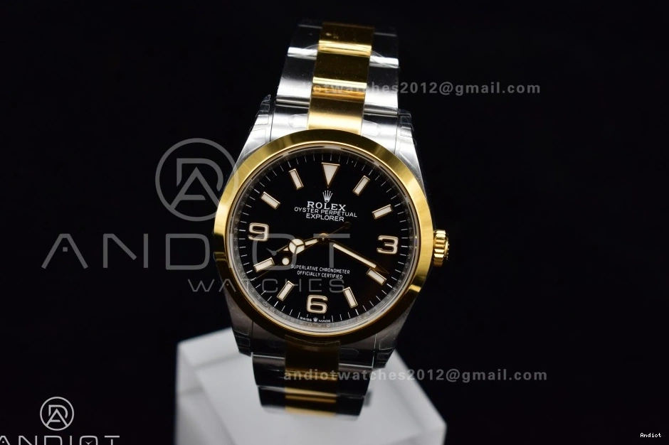 Steel Best Explorer on VSF Edition 124273 Black Dial YG DD3230 SS 1:1 904L Bracelet 36mm 0320